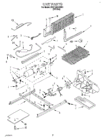 06 - Unit parts for Whirlpool Refrigerator 3VET19ZKAW01 from AppliancePartsPros.com