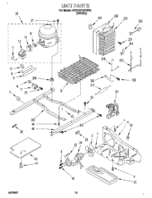09 - Unit parts for Whirlpool Refrigerator 3VED27DQBW00 from AppliancePartsPros.com