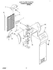 10 - Air Flow parts for Whirlpool Refrigerator 3VED27DQBW00 from AppliancePartsPros.com