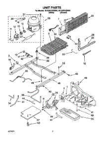 05 - Unit parts for Whirlpool Refrigerator 3ET22DKXBW00 from AppliancePartsPros.com