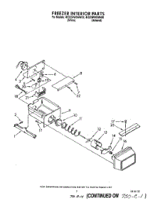 06 - Freezer Interior parts for Whirlpool Refrigerator 4ED25PWXWW00 from AppliancePartsPros.com