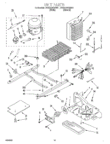 10 - Unit parts for Whirlpool Refrigerator 3VED23DQEN01 from AppliancePartsPros.com