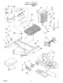 07 - Unit parts for Whirlpool Refrigerator 3XARG496WP01 from AppliancePartsPros.com