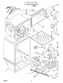 03 - Liner parts for Whirlpool Refrigerator 3ET21NKXGW00 from AppliancePartsPros.com