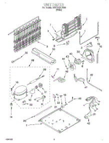 05 - Unit parts for Whirlpool Refrigerator 3VET21DKDW03 from AppliancePartsPros.com