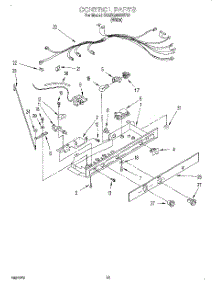 08 - Control, Lit / Optional parts for Whirlpool Refrigerator 3XARG496WP01 from AppliancePartsPros.com