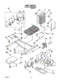 09 - Unit parts for Whirlpool Refrigerator 3VED23DQAW01 from AppliancePartsPros.com