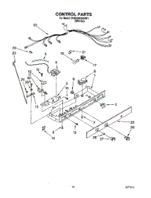 11 - Control parts for Whirlpool Refrigerator 3VED23DQAW01 from AppliancePartsPros.com