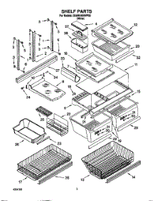 04 - Shelf, Lit / Optional parts for Whirlpool Refrigerator 3XARG495WP00 from AppliancePartsPros.com