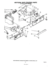 12 - Air Flow And Control parts for Whirlpool Refrigerator 3EHD261MMWR0 from AppliancePartsPros.com