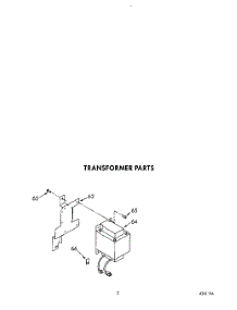 03 - Transformer parts for Whirlpool Refrigerator 4ET18GKXWW00 from AppliancePartsPros.com