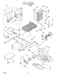 09 - Unit parts for Whirlpool Refrigerator 3VED27DQFW00 from AppliancePartsPros.com