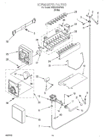 12 - Icemaker, Lit / Optional parts for Whirlpool Refrigerator 3VED27DQFW00 from AppliancePartsPros.com