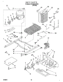 09 - Unit parts for Whirlpool Refrigerator 3VED29DQAW01 from AppliancePartsPros.com