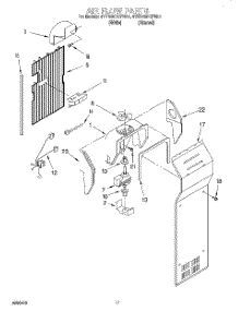 10 - Air Flow parts for Whirlpool Refrigerator 4YED25DQFN01 from AppliancePartsPros.com