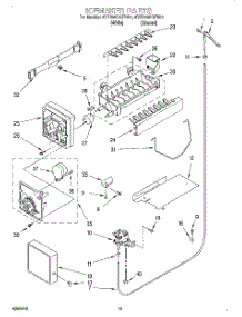 12 - Icemaker, Optional parts for Whirlpool Refrigerator 4YED25DQFN01 from AppliancePartsPros.com
