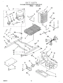 10 - Unit parts for Whirlpool Refrigerator 3VED23DQFW01 from AppliancePartsPros.com