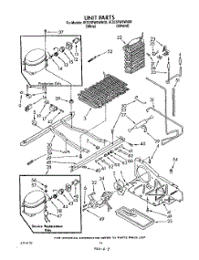 11 - Unit parts for Whirlpool Refrigerator 4ED25PWXWW00 from AppliancePartsPros.com