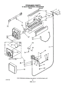 14 - Ice Maker , Not Illustrated parts for Whirlpool Refrigerator 4ED25PWXWW00 from AppliancePartsPros.com