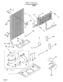 04 - Unit parts for Whirlpool Refrigerator 3XARG468GF00 from AppliancePartsPros.com