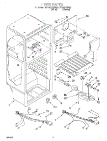 03 - Liner, Lit / Optional parts for Whirlpool Refrigerator 4ET14GKXFW02 from AppliancePartsPros.com