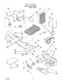 10 - Unit parts for Whirlpool Refrigerator 3KART730GW00 from AppliancePartsPros.com