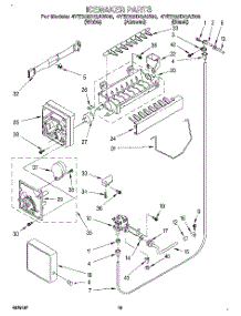12 - Icemaker, Lit / Optional parts for Whirlpool Refrigerator 4YED25DQAW00 from AppliancePartsPros.com