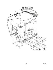 13 - Control parts for Whirlpool Refrigerator 3ED25RQXXW00 from AppliancePartsPros.com