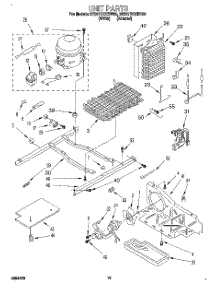 09 - Unit parts for Whirlpool Refrigerator 3ED27DQXDW00 from AppliancePartsPros.com