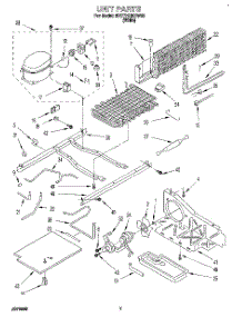 05 - Unit parts for Whirlpool Refrigerator 3VET21DKBW00 from AppliancePartsPros.com