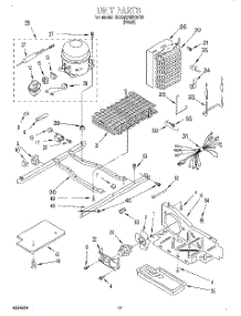10 - Unit parts for Whirlpool Refrigerator 3XARG488GF00 from AppliancePartsPros.com