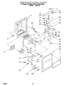 08 - Dispenser Front parts for Whirlpool Refrigerator 4YED25DQDN00 from AppliancePartsPros.com