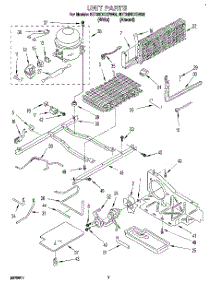 05 - Unit parts for Whirlpool Refrigerator 3ET22DKXBW02 from AppliancePartsPros.com