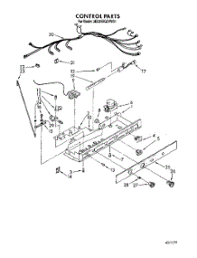 13 - Control parts for Whirlpool Refrigerator 3ED25DQXVW01 from AppliancePartsPros.com