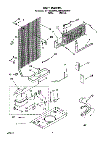 04 - Unit parts for Whirlpool Refrigerator 4ET14GKXBW00 from AppliancePartsPros.com