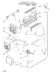 11 - Icemaker parts for Whirlpool Refrigerator 3VED23DQFN01 from AppliancePartsPros.com