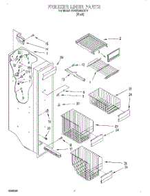 05 - Freezer Liner parts for Whirlpool Refrigerator 3XARG488GF01 from AppliancePartsPros.com