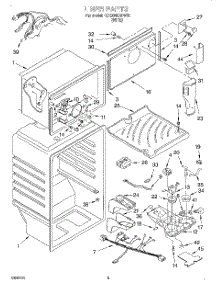 03 - Liner parts for Whirlpool Refrigerator 4ET20NKXFW01 from AppliancePartsPros.com
