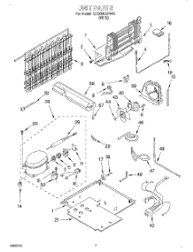 04 - Unit parts for Whirlpool Refrigerator 4ET20NKXFW01 from AppliancePartsPros.com