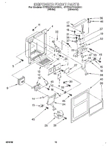 08 - Dispenser Front parts for Whirlpool Refrigerator 4YED27DQAW01 from AppliancePartsPros.com