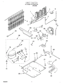 04 - Unit parts for Whirlpool Refrigerator 4YET18GKFN01 from AppliancePartsPros.com