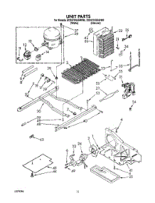 09 - Unit parts for Whirlpool Refrigerator 3ED27DQXAW00 from AppliancePartsPros.com