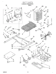 09 - Unit parts for Whirlpool Refrigerator 3VED27DQFW01 from AppliancePartsPros.com