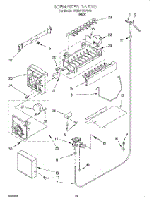 12 - Icemaker, Optional parts for Whirlpool Refrigerator 3VED27DQFW01 from AppliancePartsPros.com