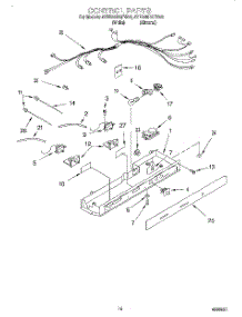 11 - Control parts for Whirlpool Refrigerator 4YED25DQFW00 from AppliancePartsPros.com