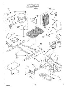 10 - Unit parts for Whirlpool Refrigerator 3XARG488G00 from AppliancePartsPros.com