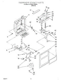 08 - Dispenser Front parts for Whirlpool Refrigerator 4YED22PWDN02 from AppliancePartsPros.com