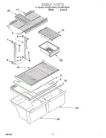 05 - Shelf, Lit / Optional parts for Whirlpool Refrigerator ET21NKXGN00 from AppliancePartsPros.com