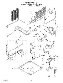 04 - Unit parts for Whirlpool Refrigerator ET8MTKXKT02 from AppliancePartsPros.com