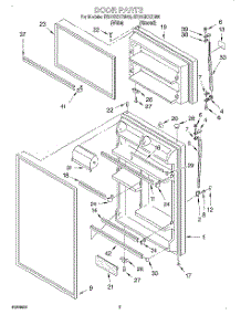 02 - Door parts for Whirlpool Refrigerator ET21GKXGW00 from AppliancePartsPros.com